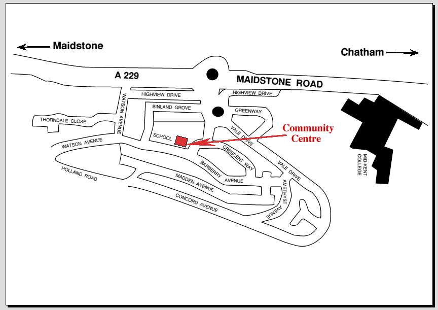 Map of the Davis Estate